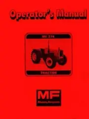 Massey Ferguson MF-274 MF274 Tractor Owners Operators Manual