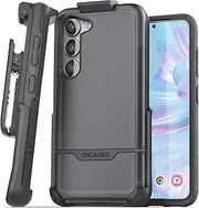 Encased Shockproof Belt Case Designed for Samsung Galaxy S23 Case with Holster Clip - Military Grade 10Ft Rugged Protection (Rebel Series)