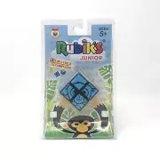 RARE ORIGINAL RUBIK'S JR JUNIOR 2x2 BLUE & YELLOW MONKEY PUZZLE CUBE TOY!