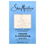 SheaMoisture, Smooth & Exfoliating Bar Soap, Manuka Honey & Oatmeal, 8 oz (227 g)