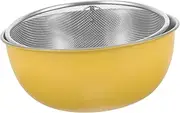 Kitchen Fruit Basket Rice Strainer Sink Fine Mesh Draining Basket Practical Washing Stainless Steel