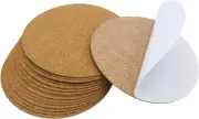 16 Pcs Self-Adhesive Cork Round, 3"" X 3"" Cork Tiles Backing Sheets,Mini Wall C