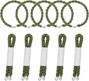 [Qianyu] 20 PCS Military Boot Blousers Elastic Blousing Straps with 7.68 In Metal Hooks Military Leg Straps Blousing Blouses Garters Blouses for Army Navy Air Force Boot Bands Strap Gear