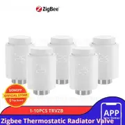 1-6PCS Zigbee Thermostatic Radiator Valve Smart Home eWeLink App Remote Control