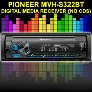 PIONEER MVH-S322BT DIGITAL MEDIA RECEIVER AUX USB EQ BLUETOOTH IPHONE ANDROID