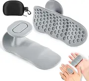 AGSDGAWD Weight Lifting Grips for Men and Women, Ergonomic Anti-Slip Rubber Gym Grip Pads, Fingerless Workout Gloves for Dumbbell, Deadlift, Barbell, Pull-Up, Strength Training, Gym Training