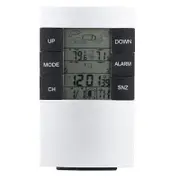 Wireless Digital Weather Forecast Dual Alarm Clock Outdoor Moisture Meter Backlight Sensor