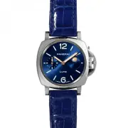 New Panerai Luminor Due Luna Stainless Steel 38 mm Blue Watch pam01179