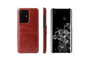 For Samsung Galaxy S20+ Plus Case Deluxe Leather Protective Cover Brown