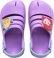 [Havaianas] Unisex Kid's Clog Princesas Sandal, Prisma Purple, 3.5/4 UK Child