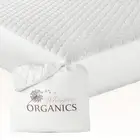 100% Cotton Organic Mattress Pad - Breathable & Cooling Mattress Protector Tw...