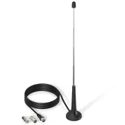 Bingfu FM FM FM Radio Antenna DAB Telescopic Rod Antenna &Magnetic for Portable