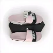 Adidas Adilette Comfort Men Size 18 Pink White Original Adult Slides Sandals New
