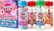 BubbleLick Premium Natural Flavored Bubble Solution, Multi Flavor Party 4 Pack, Created by Top Pediatricians, Made in The USA, Perfect for Bubble Machines…