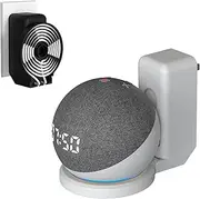 for Amazon Echo Dot 5th Gen Wall Mount Bracket with Cable Storage Easy to Install and Save Space Compatible with Echo dot 5th gen/Echo dot 4th gen Speaker Stand (White)