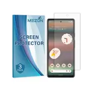 3 Pack MEZON Google Pixel 6a (6.1") Hydrogel Film Clear Screen Protectors