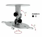 OMB 15kg Mono Movie Projector Ceiling Mount Bracket Adjustable Tilt Rotate 360°