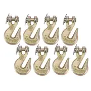 8 Pack G70 5/16" Clevis Grab Hooks Tow Chain Hook Flatbed Truck Trailer Tie Down