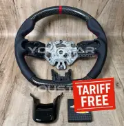 TARIFF FREE CARBON Leather Red Steering Wheel for MINI F54 F55 F56 F57 F60 21-24 (for: Mini)