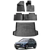 3D All-Weather Car Boot Liner Floor Mats for Hyundai Tucson 2021-Onwards Heavy Duty Trunk Cargo Mat Carpet Liners Accessories