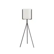 SOGA 80cm Tripod Flower Pot Plant Stand with White Flowerpot Holder Rack Indoor Display