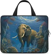 Laptop Case Sleeve Shockproof Computer Carrying Bag Cute Animal Laptop Bag Tote Lightweight Notebook Case Cover Traveling Briefcase Handle Bags for Travel Business 13inch