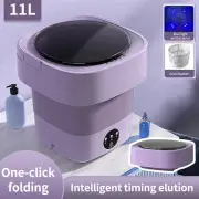 Mini 11L Washing Machine Bucket Folding Portable Laundry Machine Clothes Washing
