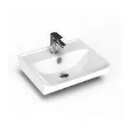 WS Bath Collections Neo 45.01 Neo 17-11/16" Rectangular Ceramic - White