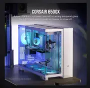 CORSAIR 6500X Tempered Glass ATX Mid-Tower Cable Management, White Case
