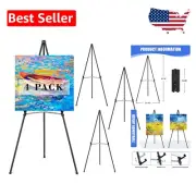 63'' Adjustable Metal Easel Stand for Sign Display - 4 Pack, Portable & Sturdy