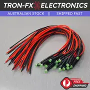 5/10/20Pcs 1.8mm Green Round Diffused Green Lens LED 20CM Pre Wired DC12V