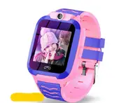 4G Smartwatch for Kids Waterproof Phone Watch with Tracker Video Chat SOS Camera Alarm Anti Lost Watches for Children-Pink