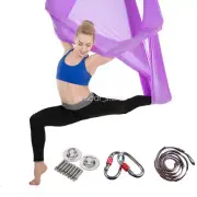 Yoga Swing Aerial Hammock Trapeze Inversion Anti-gravity Kit Large Strong 5x2.8m