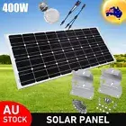 12V 400W Fixed Solar Panel Kit Mono Home Caravan Camping Power Charging Battery