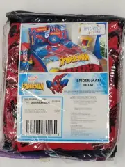 Spider-Man Kids Bedding 3 Piece Set 1 Pillowcases Fitted Sheet and Flat Sheet -
