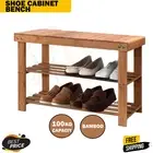 Shoe Rack Cabinet Bamboo Bench Wooden Storage Shelf Stand Organizer Stool AU