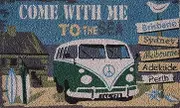 Solemate Doormats Come with Me Kombi PVC Backed Coir Doormat, 45 x 75 cm