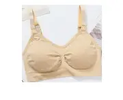 Maternity Bras Comfortable Breathable Seamless Nursing Bra with High Elastic Open Buckle for Pregnant Women