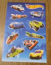 2018 Mattel Hot Wheels Sticker Sheet