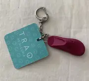 Traq By Alegria Pink Clog Shoe Keychain New