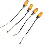 LED Indicator Blinkers Amber Lamp Accessories 4PCS 12V Motorcycle Blub Turn Signal Lamp Turning Indicators Light Blinkers Signal Amber Bike Motorcycle Accessories