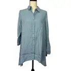 Zac & Rachel Tops Women's Small Light Blue Wash Button Up Blouse Roll Up Sleeve