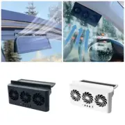 USB Charging Solar Powered Air Vent Fan Ventilation Radiator Cooling Fan