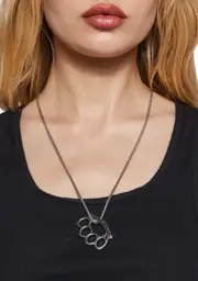 No Funny Business Pendant Necklace