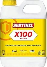Sentinel - X100 Inhibitor 1L, Market Leading Heavy Duty Central Heating Inhibitor, Protection Against Corrosion and limescale, ensures Maximum Heating Efficiency and extends System Life, Clear (88000)