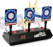 EKIND Electronic Shooting Target Scoring Auto Reset Digital Targets Compatible for Nerf Guns Toys, Ideal Gift Toy for Kids-Boys & Girls (3 Targets)