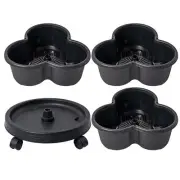 Stackable Planter - Multi-layer Planter Gardening Planter With Removable Wheels