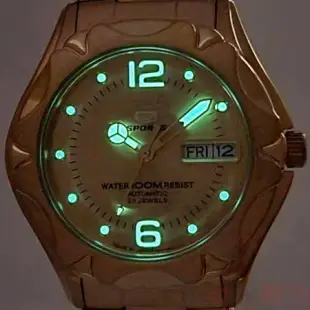 SEIKO 精工 SNZ460J1手錶 日本製 盾牌5號 自動上鍊 機械錶 夜光 鍍金 鋼帶 男錶
