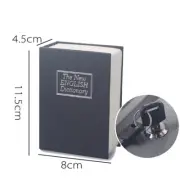 Mini Home Security Dictionary Book Safe Jewelry Cash Storage Key Lock Bank Box