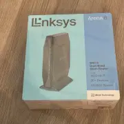 LinkSys Arena 6 WiFi 6 Dual-Band Mesh Router AX1800 Speed Black Brand New Sealed